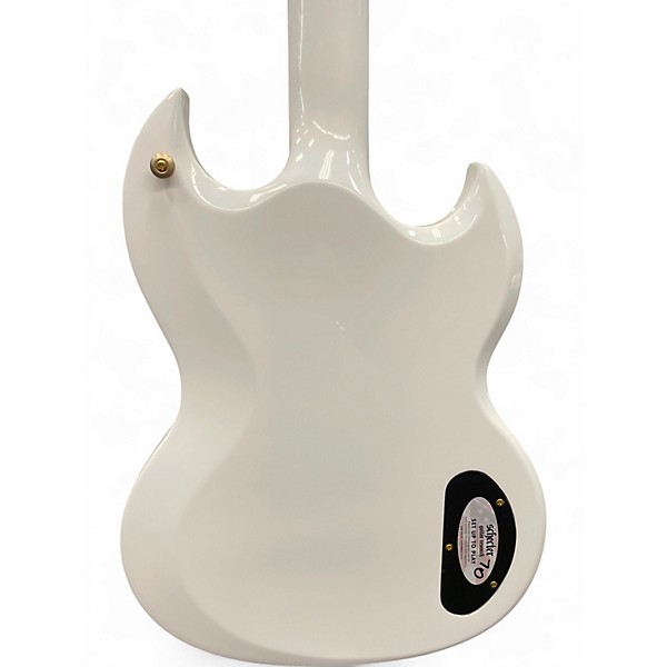 Used Schecter Guitar Research H6LLYW66D Alpine White Solid Body Electric Guitar