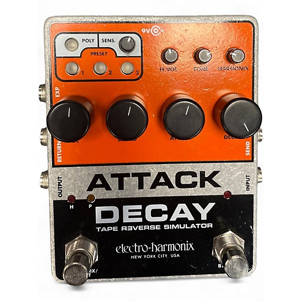 Used Electro-Harmonix ATTACK DECAY Effect Pedal