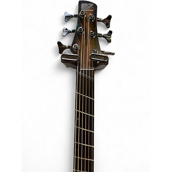 Used Ibanez SRC6MS Black Stained Burst Electric Bass Guitar