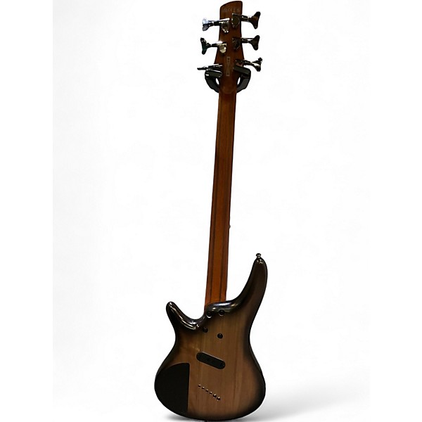 Used Ibanez SRC6MS Black Stained Burst Electric Bass Guitar