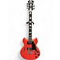 Used D Angelico premier mini dc Fiesta Red Hollow Body Electric Guitar thumbnail