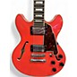 Used D Angelico premier mini dc Fiesta Red Hollow Body Electric Guitar