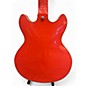 Used D Angelico premier mini dc Fiesta Red Hollow Body Electric Guitar