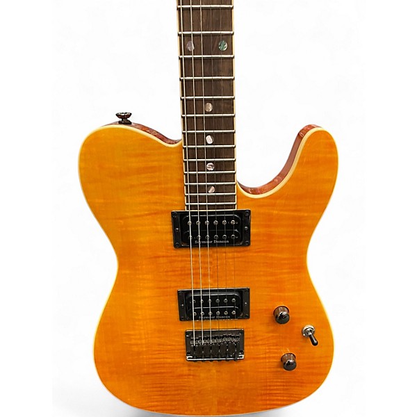 Used Fender Special Edition Custom Telecaster FMT HH Yellow Solid Body Electric Guitar