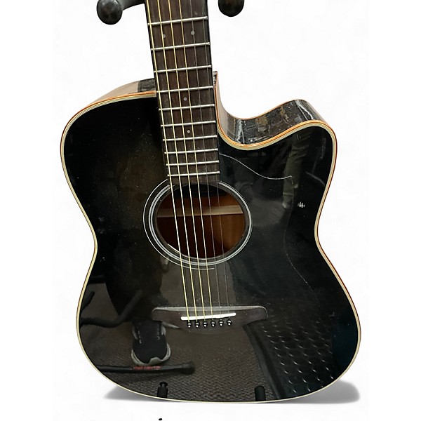 Used Yamaha A1M Trans Black Acoustic Electric Guitar