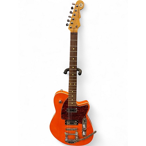 Used Reverend Flatroc bigsby Orange Solid Body Electric Guitar