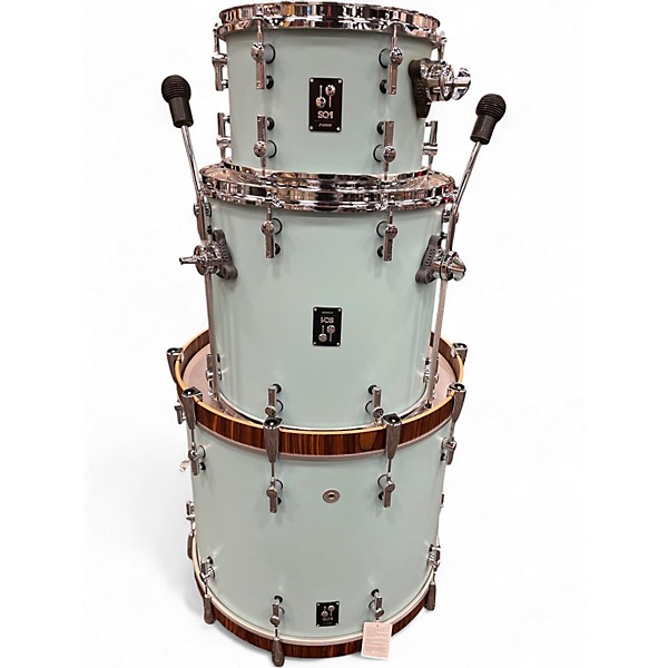 Used SONOR 3 Piece SQ1 Cruiser Blue Drum Kit