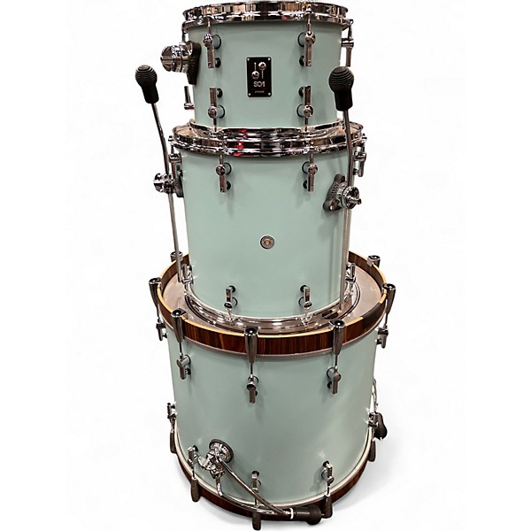 Used SONOR 3 Piece SQ1 Cruiser Blue Drum Kit