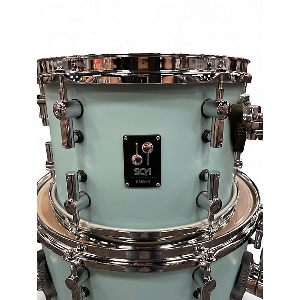 Used SONOR 3 Piece SQ1 Cruiser Blue Drum Kit