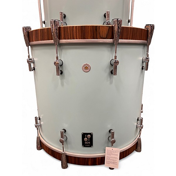 Used SONOR 3 Piece SQ1 Cruiser Blue Drum Kit