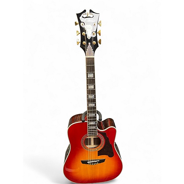 Used D'Angelico DAASD500CSB 2 Tone Sunburst Acoustic Electric Guitar