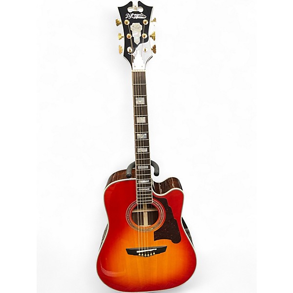 Used D'Angelico DAASD500CSB 2 Tone Sunburst Acoustic Electric Guitar