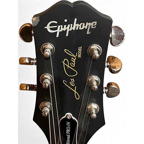 Used Epiphone Les Paul Traditional Pro IV Blue Sapphire Solid Body Electric Guitar