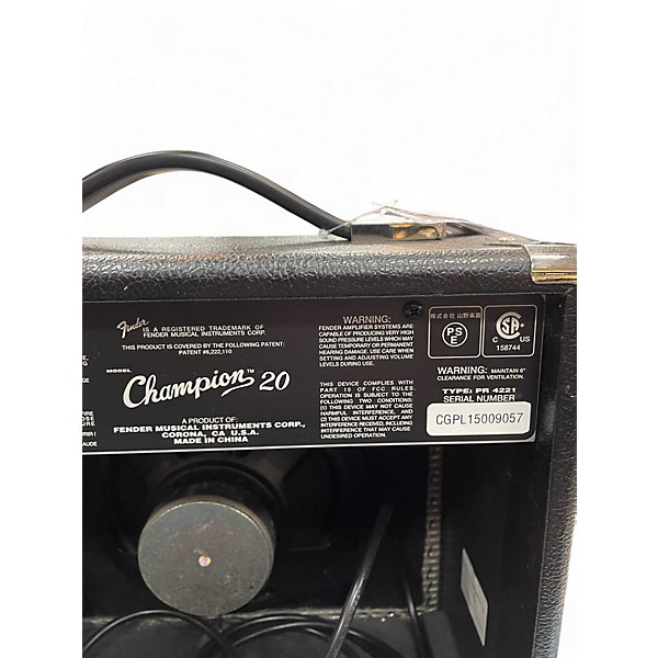 Used Fender Champion 20 Guitar Combo Amp