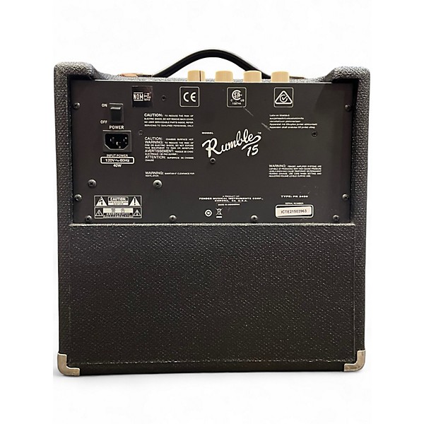 Used Fender Rumble 15 15W 1X8 Bass Combo Amp