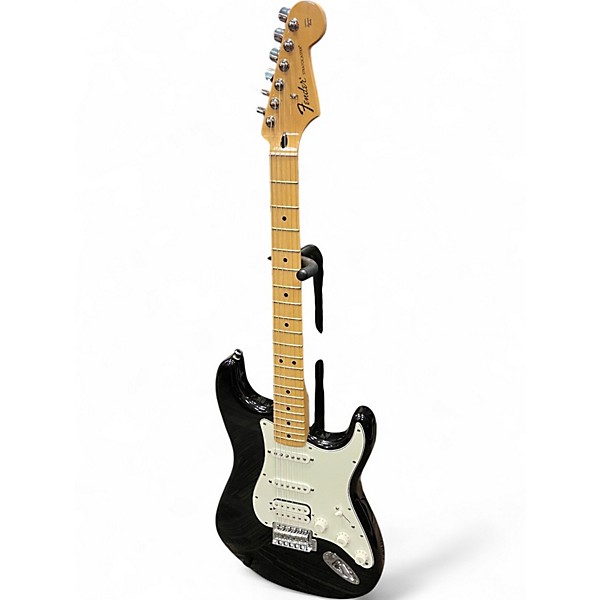 Used Fender Standard Stratocaster HSS Black Solid Body Electric Guitar