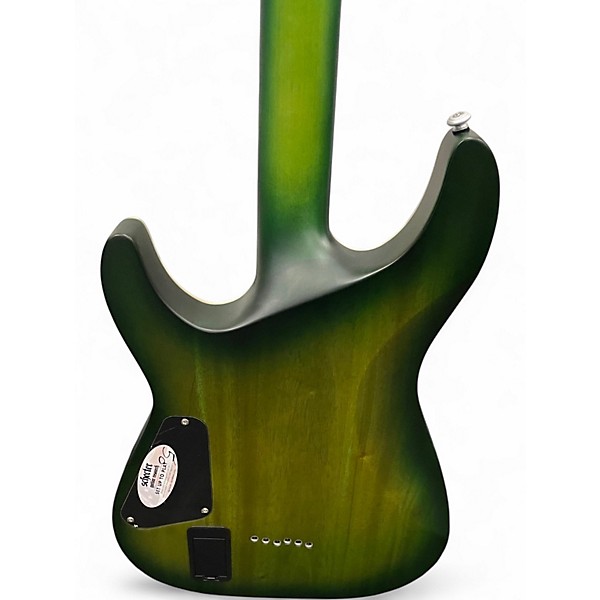 Used Schecter Guitar Research C1 Platinum Green Solid Body Electric Guitar