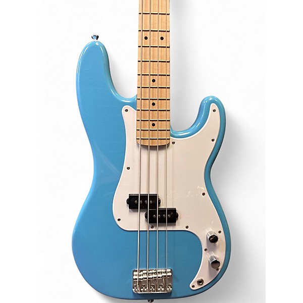 Used Squier Sonic Precision Bass California Blue Electric Bass Guitar