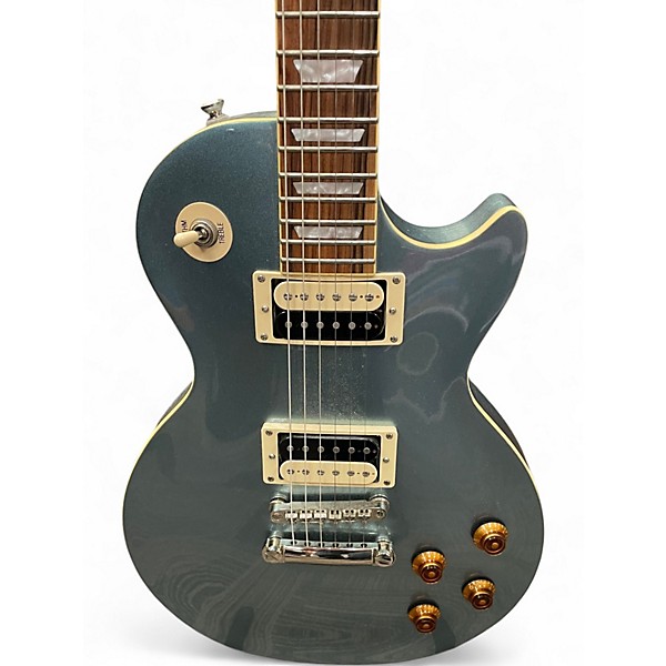 Used Epiphone Les Paul Traditional PRO III Metallic Aqua Marine Solid Body Electric Guitar