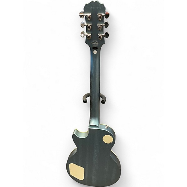 Used Epiphone Les Paul Traditional PRO III Metallic Aqua Marine Solid Body Electric Guitar