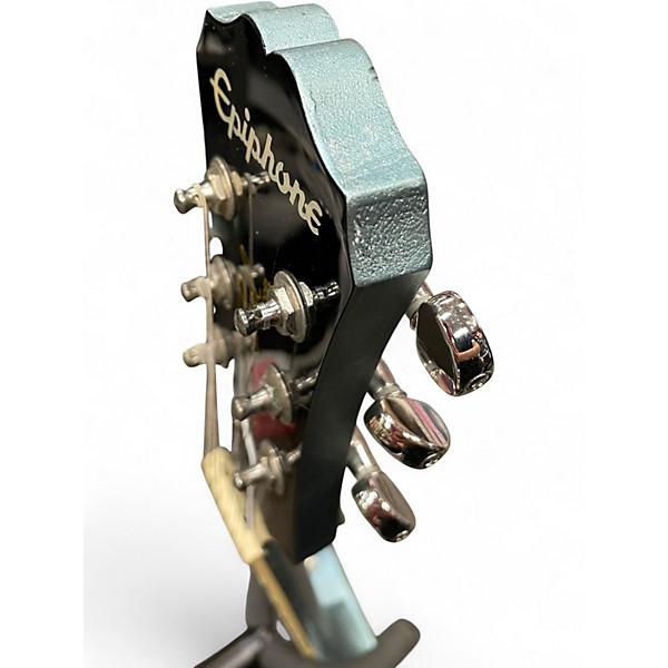 Used Epiphone Les Paul Traditional PRO III Metallic Aqua Marine Solid Body Electric Guitar