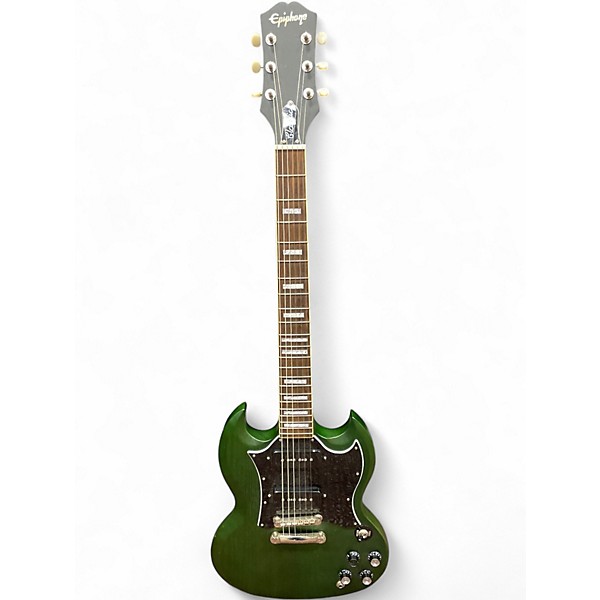 Used Epiphone SG Classic Worn Green Solid Body Electric Guitar