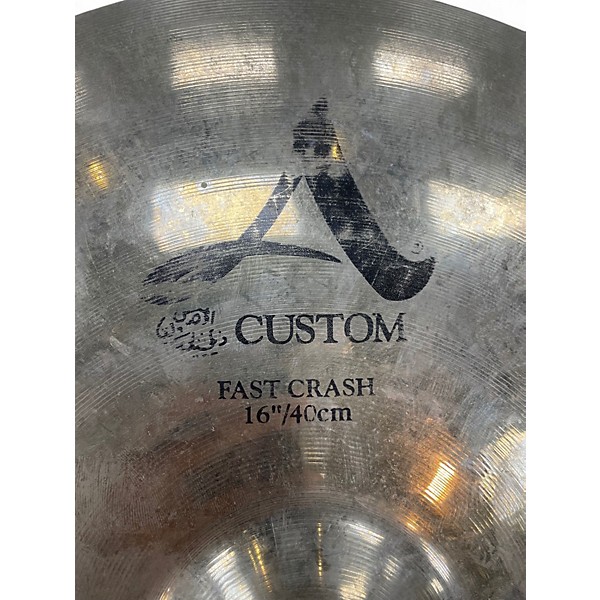 Used Zildjian 16in A Custom Fast Crash Cymbal