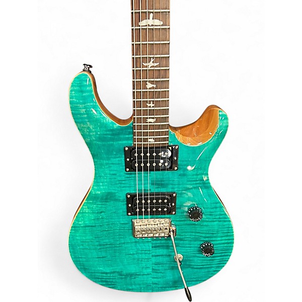 Used PRS SE CE24 Turquoise Solid Body Electric Guitar