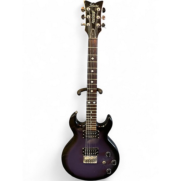 Used Schecter Guitar Research S-1 Diamond Series purple burst Solid Body Electric Guitar