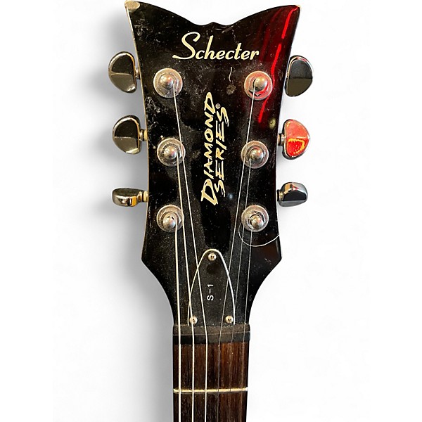 Used Schecter Guitar Research S-1 Diamond Series purple burst Solid Body Electric Guitar