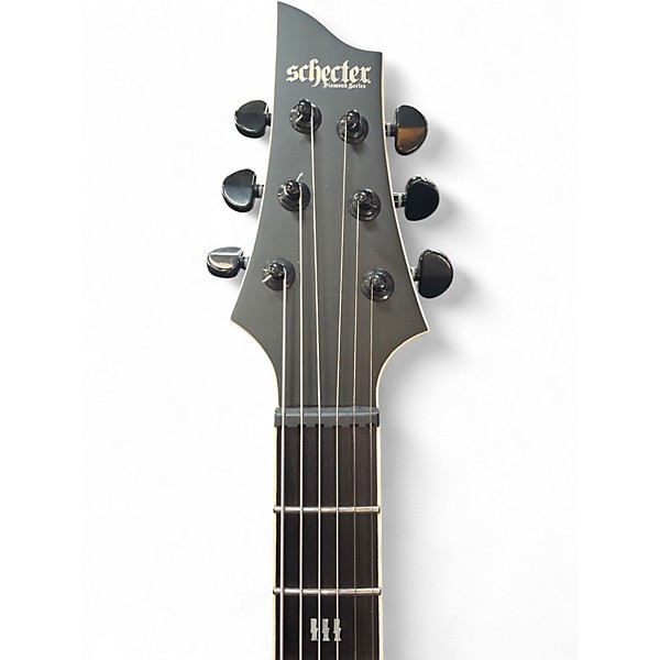 Used Schecter Guitar Research EVIL TWIN Black Solid Body Electric Guitar