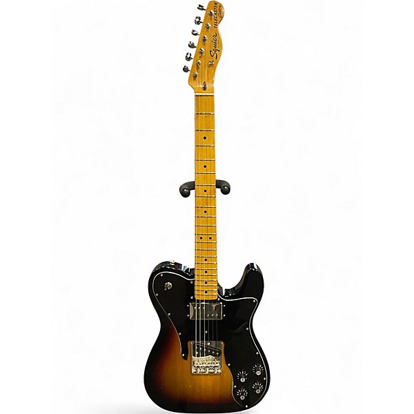 Used Squier Telecaster Custom 2 Color Sunburst Solid Body Electric Guitar
