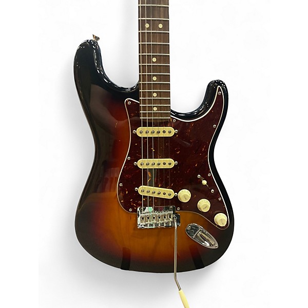 Used Fender American Professional II Stratocaster 3 Tone Sunburst Solid Body Electric Guitar