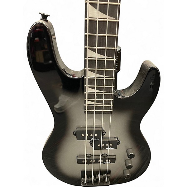 Used Jackson Minion Bass Silver Burst Electric Bass Guitar