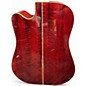 Used 2000s Washburn D17CESWR Red Acoustic Electric Guitar