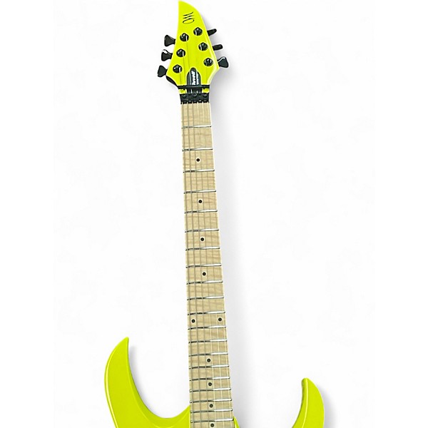 Used Mayones DUVELL ELITE PRO 6 SOLAR YELLOW Solid Body Electric Guitar