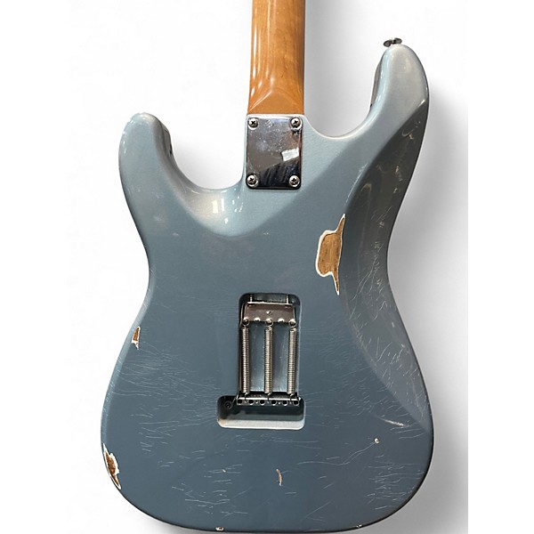Used Suhr custom classic s antique Ice Blue Metallic Solid Body Electric Guitar