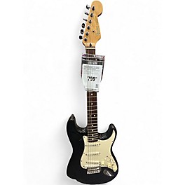 Used Fender Roland-Ready Stratocaster Black Solid Body Electric Guitar
