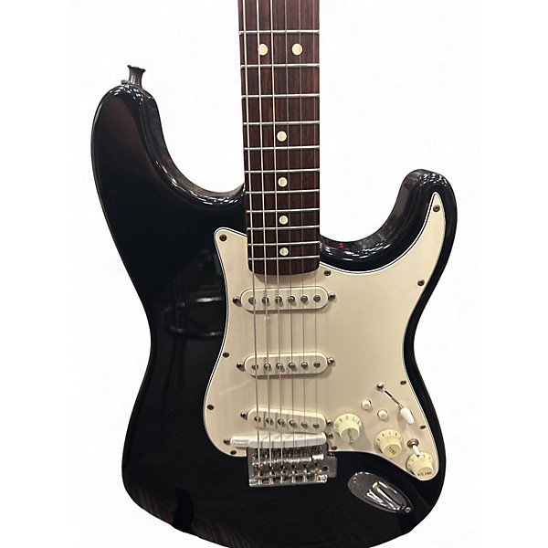 Used Fender Roland-Ready Stratocaster  Black Solid Body Electric Guitar