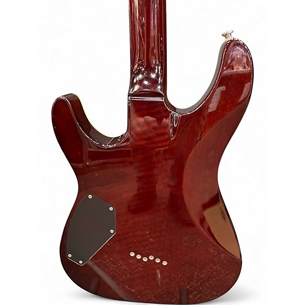 Used Schecter Guitar Research C1 Plus Vintage Honeyburst Solid Body Electric Guitar