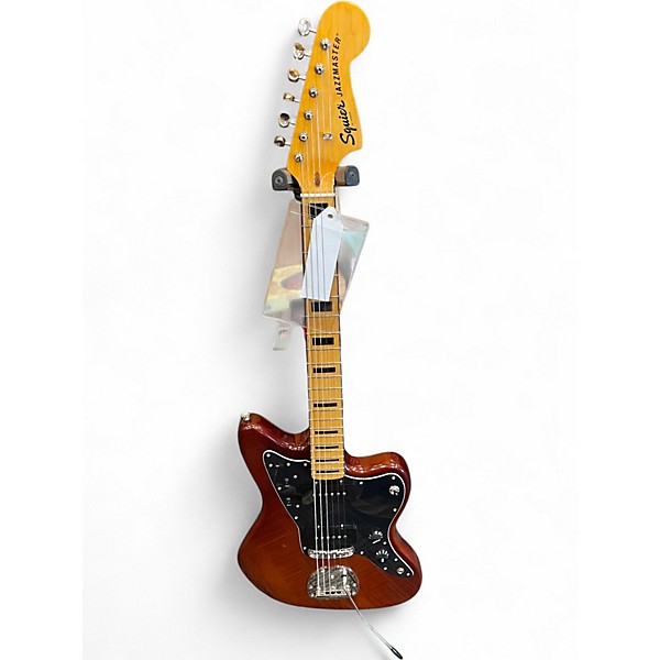 Used Squier Jazzmaster Offset Heritage Cherry Solid Body Electric Guitar