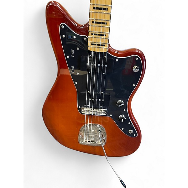 Used Squier Jazzmaster Offset Heritage Cherry Solid Body Electric Guitar