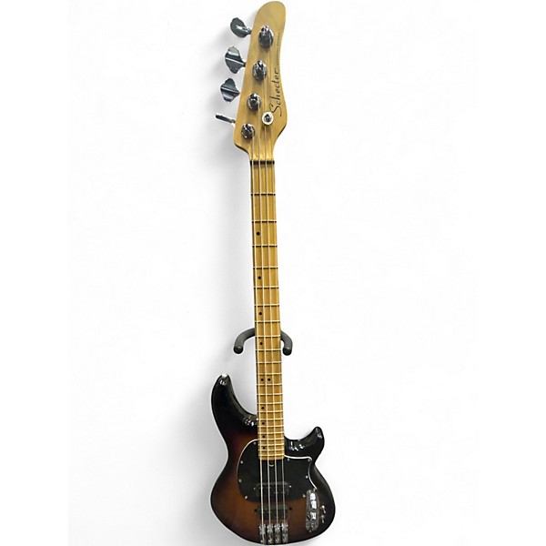 Used Schecter Guitar Research DIAMOND SERIES 2 Tone Sunburst Electric Bass Guitar
