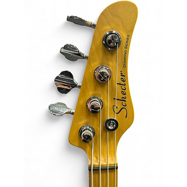 Used Schecter Guitar Research DIAMOND SERIES 2 Tone Sunburst Electric Bass Guitar