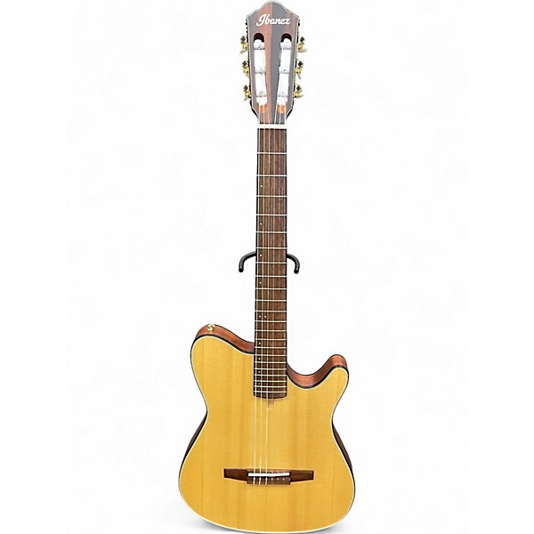 Used Ibanez FRH10N Natural Classical Acoustic Electric Guitar