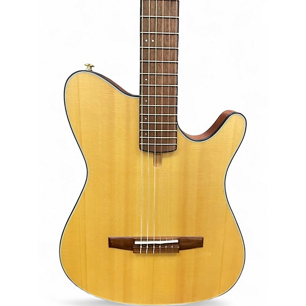 Used Ibanez FRH10N Natural Classical Acoustic Electric Guitar