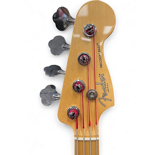 Used Fender American Standard Precision Bass Black Electric Bass Guitar