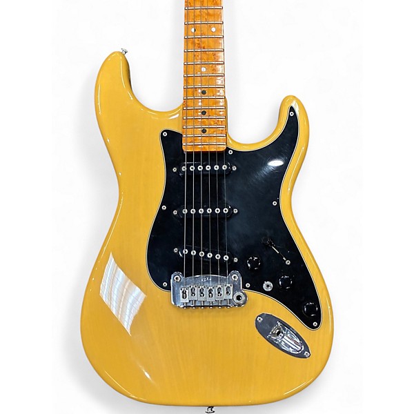 Used 1990s G&L S-500 Yellow Solid Body Electric Guitar