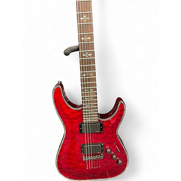 Used Schecter Guitar Research Hellraiser C1 Black Cherry Solid Body Electric Guitar