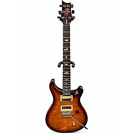 Used PRS SE Custom 24 Black Gold Sunburst Solid Body Electric Guitar
